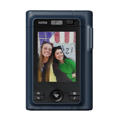 Fujifilm Instax Mini LiPlay+ Hybrid Instant Camera Combo with 1 Film and Case (Midnight Blue)