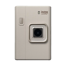 Fujifilm Instax Mini LiPlay+ Hybrid Instant Camera Combo with 1 Film and Case (Sand Beige)