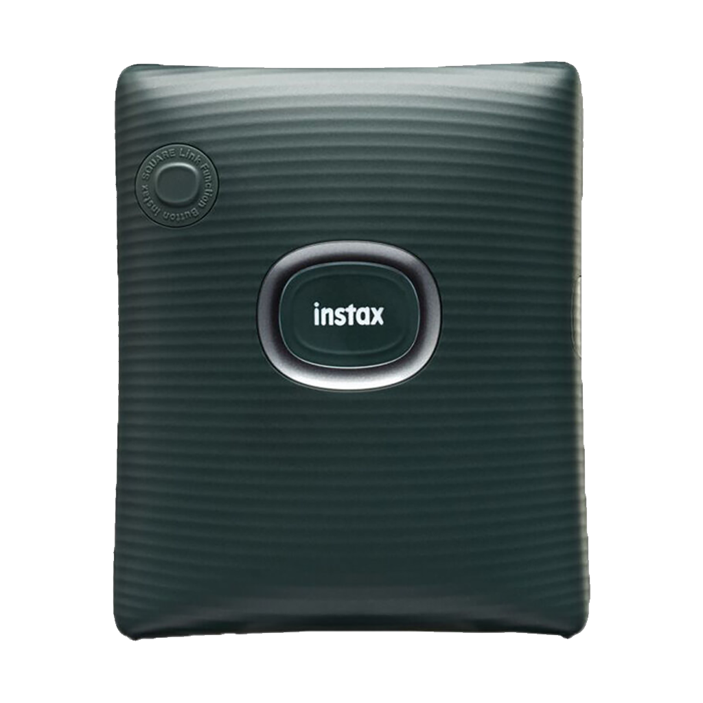Fujifilm Instax Square Link Smartphone Printer with 1 Film and Case (Midnight Green)