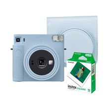 Fujifilm Instax Square SQ1 Instant Film Camera with Instax Square Instant Film and Case (Glacier Blue)