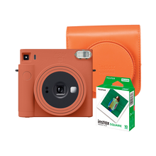 Fujifilm Instax Square SQ1 Instant Film Camera with Instax Square Instant Film and Case (Terracotta Orange)