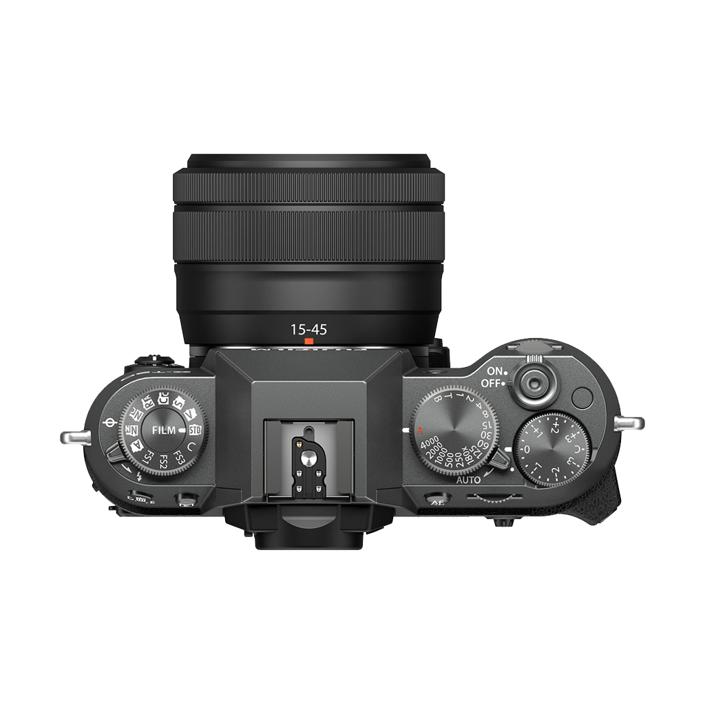 Fujifilm X-T50 Mirrorless Camera with 15-45mm f/3.5-5.6 Lens (Charcoal Silver)