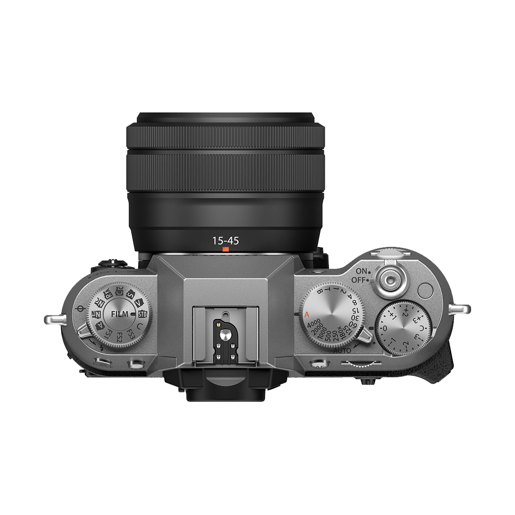 Fujifilm X-T50 Mirrorless Camera with 15-45mm f/3.5-5.6 Lens (Silver)