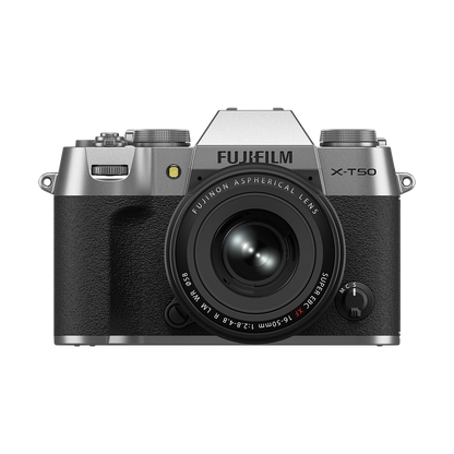 Fujifilm X-T50 Mirrorless Camera with 16-50mm Lens (Silver)