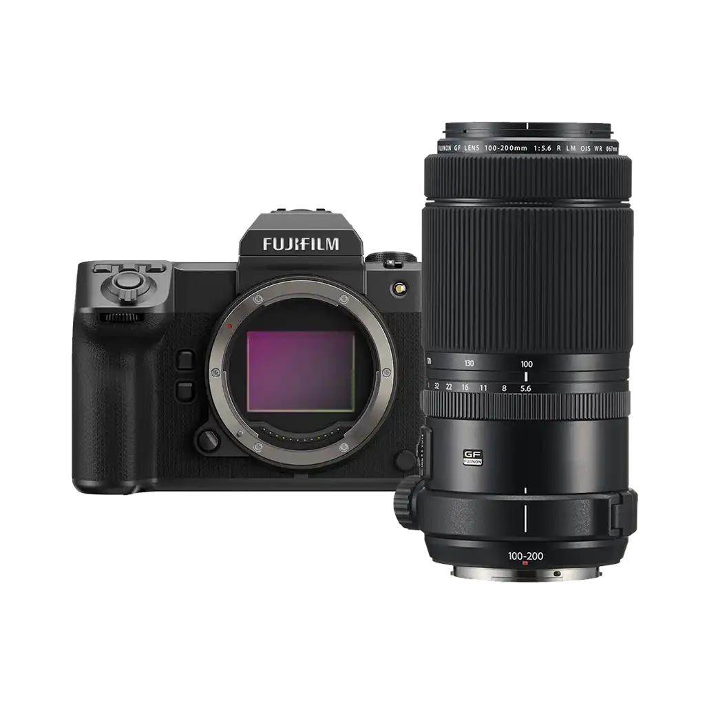 Fujifilm GFX 100 II Medium Format Mirrorless Camera with Fujifilm GF 100-200mm f/5.6 R LM OIS WR Lens