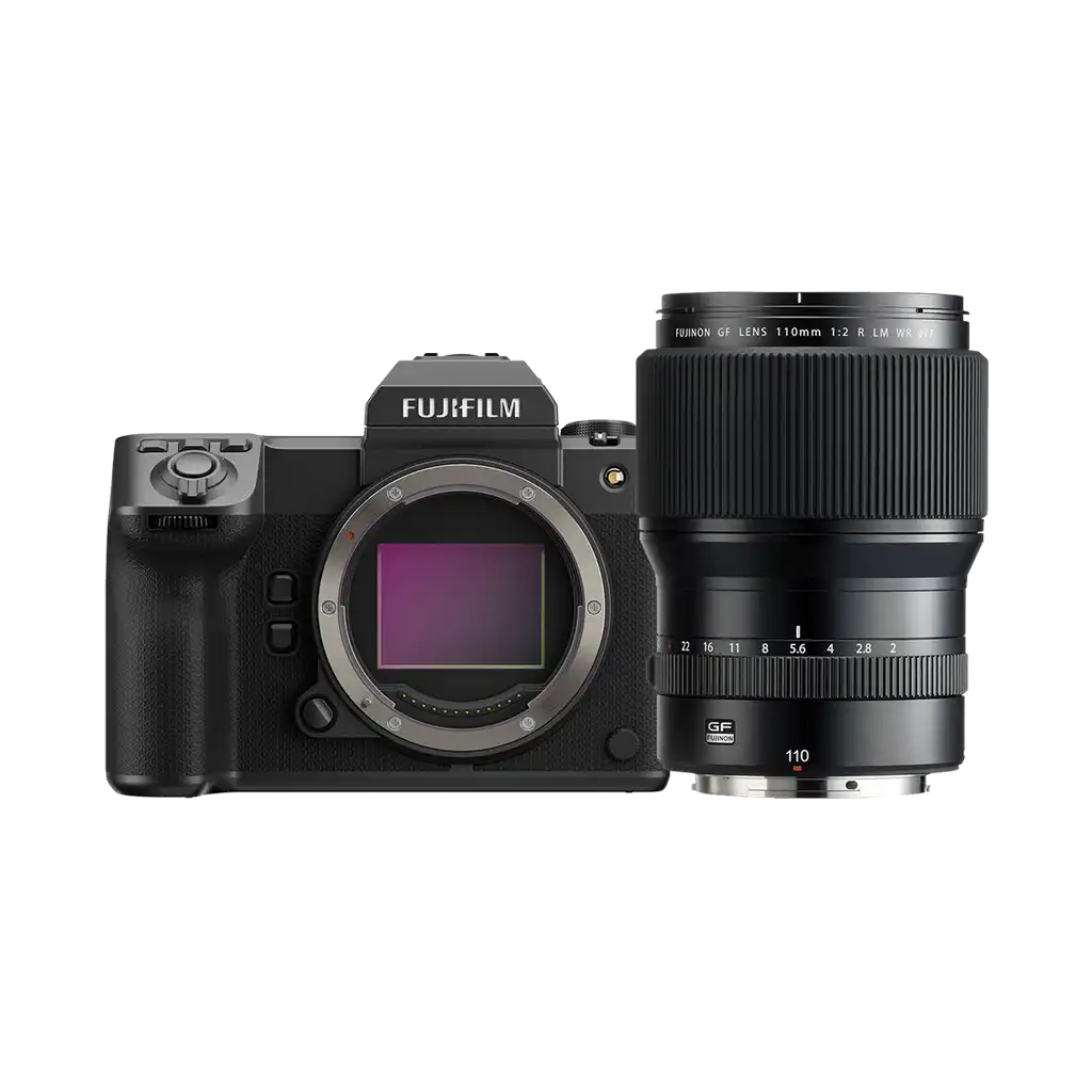 Fujifilm GFX 100 II Medium Format Mirrorless Camera with Fujifilm GF 110mm f/2 R LM WR Lens
