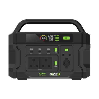 Gizzu Challenger Pro 1000W UPS Fast Charge Portable Power Station