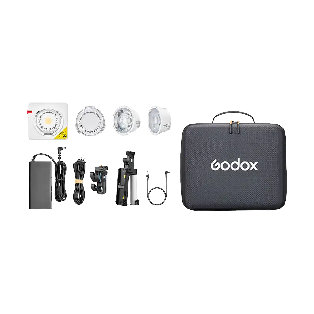 Godox ML100R RGB Portable LED Light Kit (36Â° Lens and NP-F Handgrip)