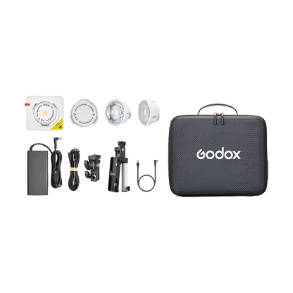 Godox ML100R RGB Portable LED Light Kit (36Â° Lens and NP-F Handgrip)