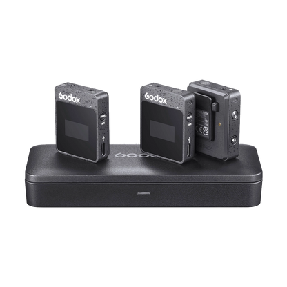 Godox MoveLink II M2 Compact 2-Person Wireless Microphone System for Cameras and Smartphones with 3.5mm