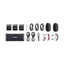 Godox MoveLink II M2 Compact 2-Person Wireless Microphone System for Cameras and Smartphones with 3.5mm