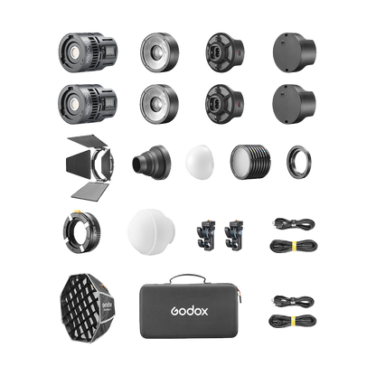 Godox RS60R RGB LED Monolight 2-Light Kit