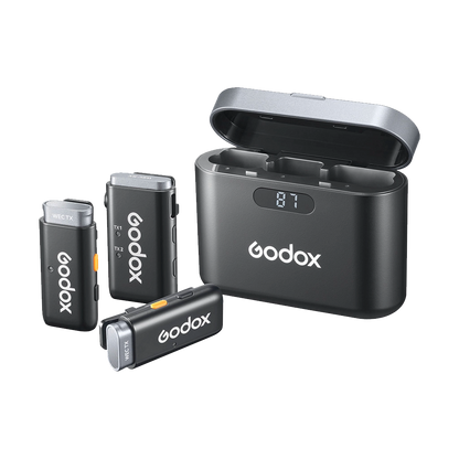 Godox WEC 2-Person Wireless Microphone System for Cameras and Mobile Devices (2.4 GHz)