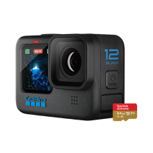 GoPro HERO12 Black with SanDisk 64GB Extreme UHS-I microSDXC Memory Card