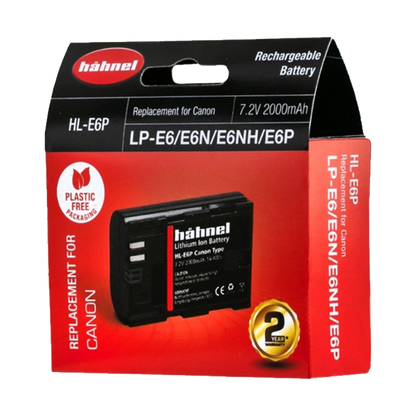Hahnel HL-E6P Battery Pack for Canon (LP-E6, LP-E6N, LP-E6NH, LP-E6P)