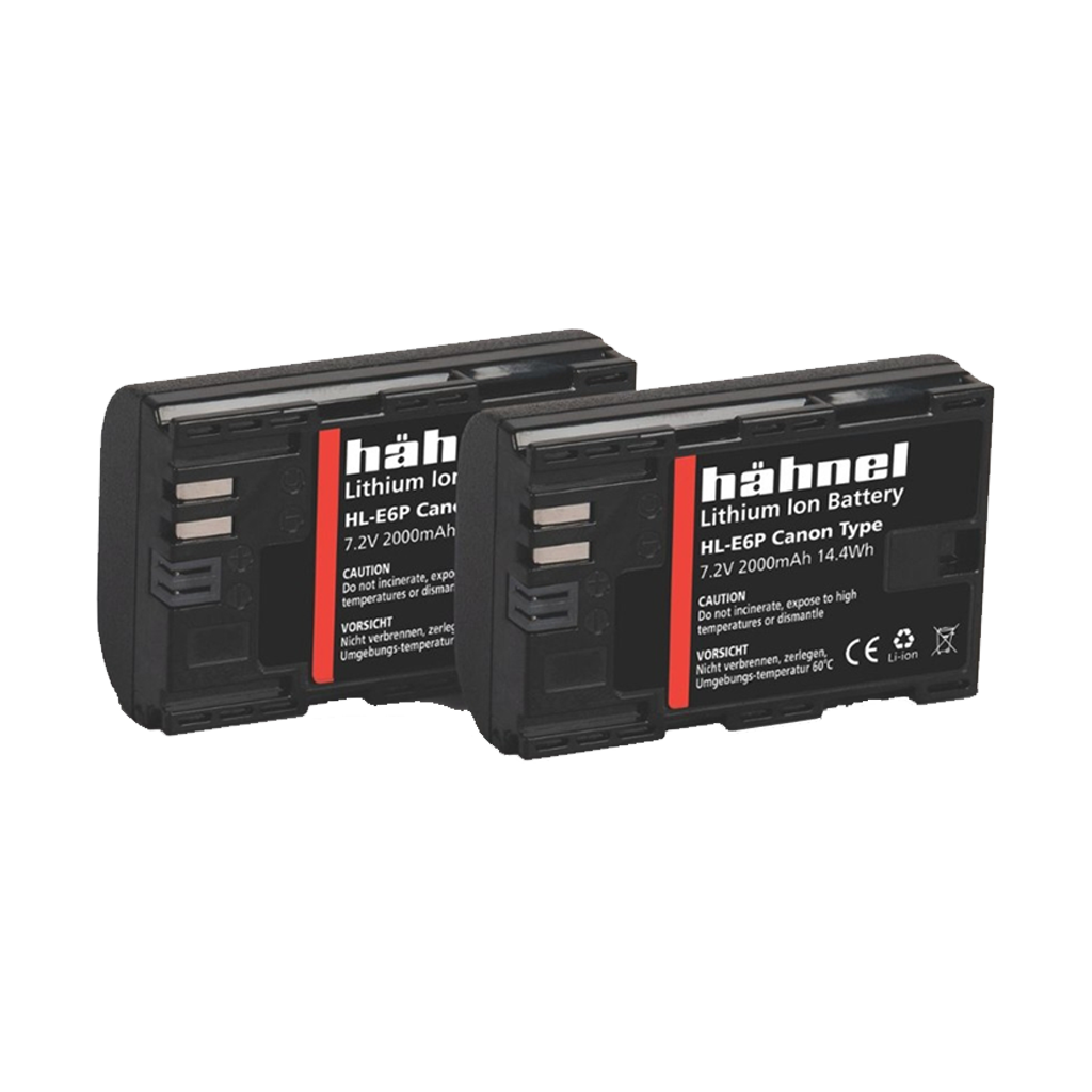 Hahnel HL-E6P Twin Battery Pack for Canon (LP-E6, LP-E6N, LP-E6NH, LP-E6P)