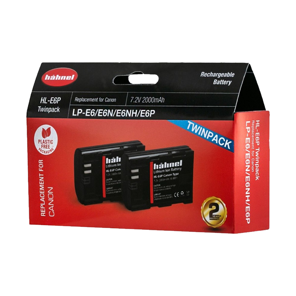 Hahnel HL-E6P Twin Battery Pack for Canon (LP-E6, LP-E6N, LP-E6NH, LP-E6P)