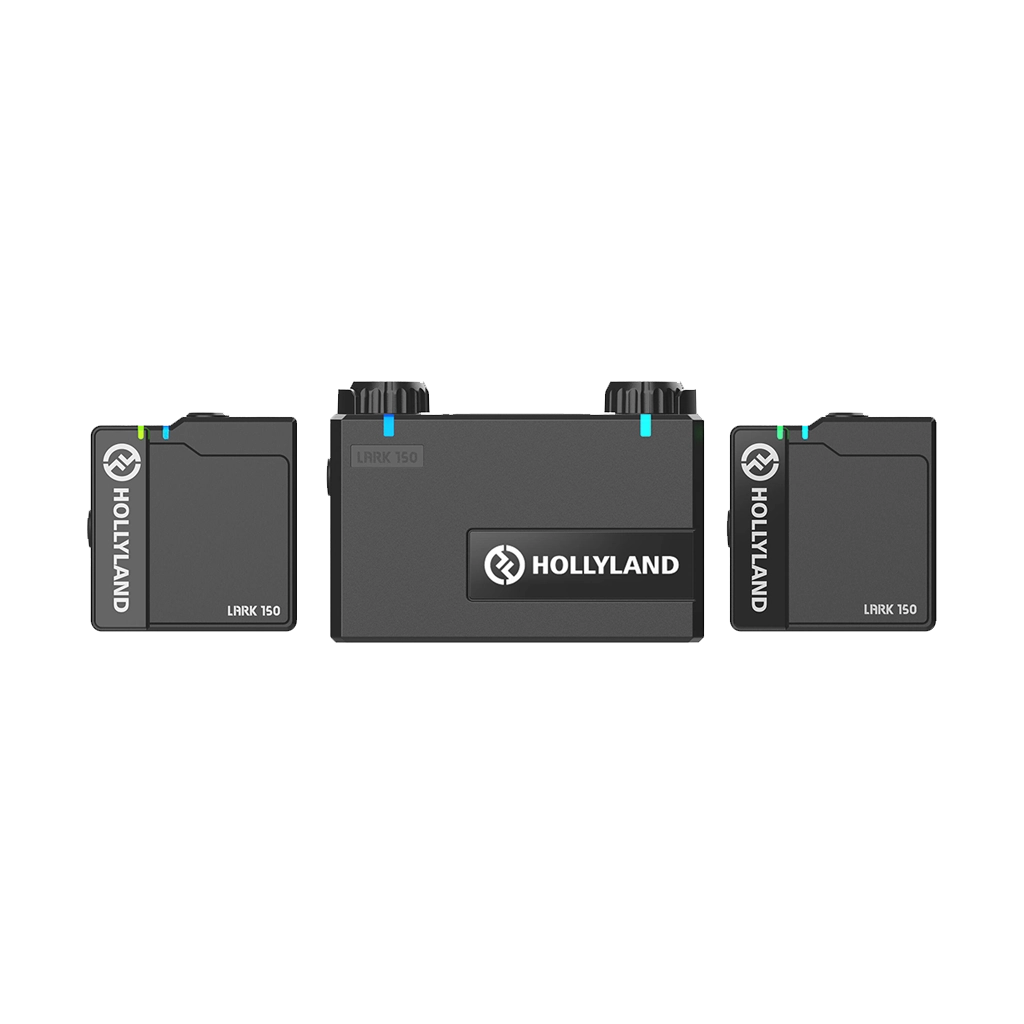 Hollyland LARK 150 2-Person Compact Digital Wireless Microphone System (2.4 GHz, Black)