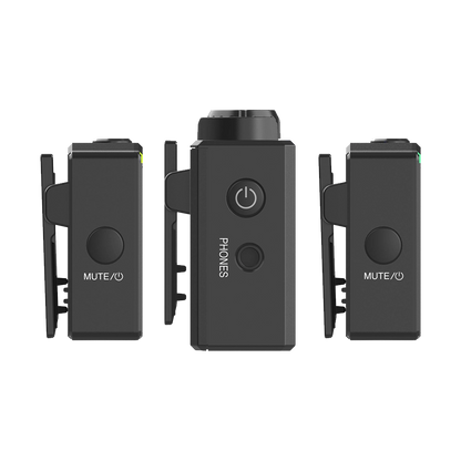 Hollyland LARK 150 2-Person Compact Digital Wireless Microphone System (2.4 GHz, Black)