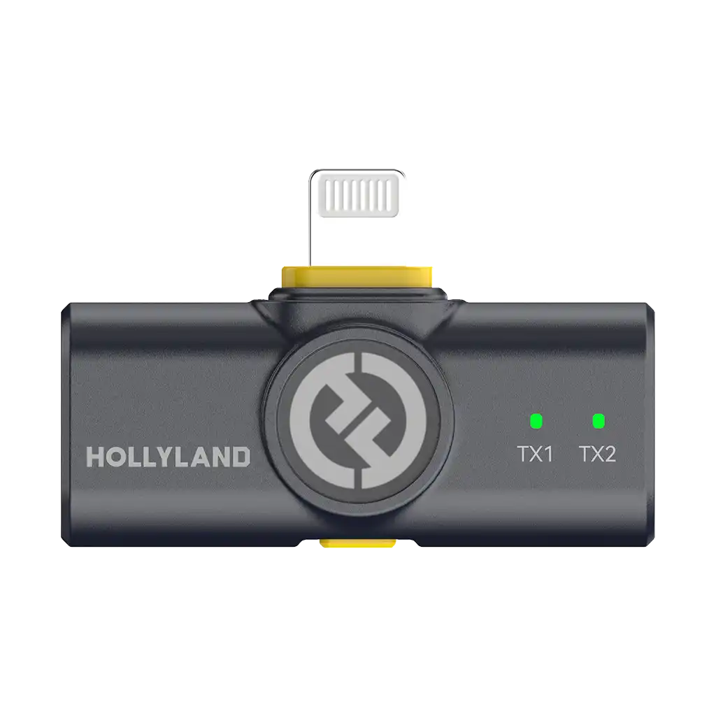 Hollyland LARK M2 DUO 2-Person Wireless Combo Microphone System (2.4 GHz, Shine Charcoal)