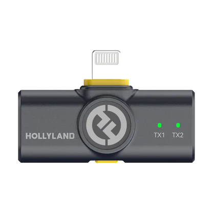 Hollyland LARK M2 DUO 2-Person Wireless Combo Microphone System (2.4 GHz, Shine Charcoal)