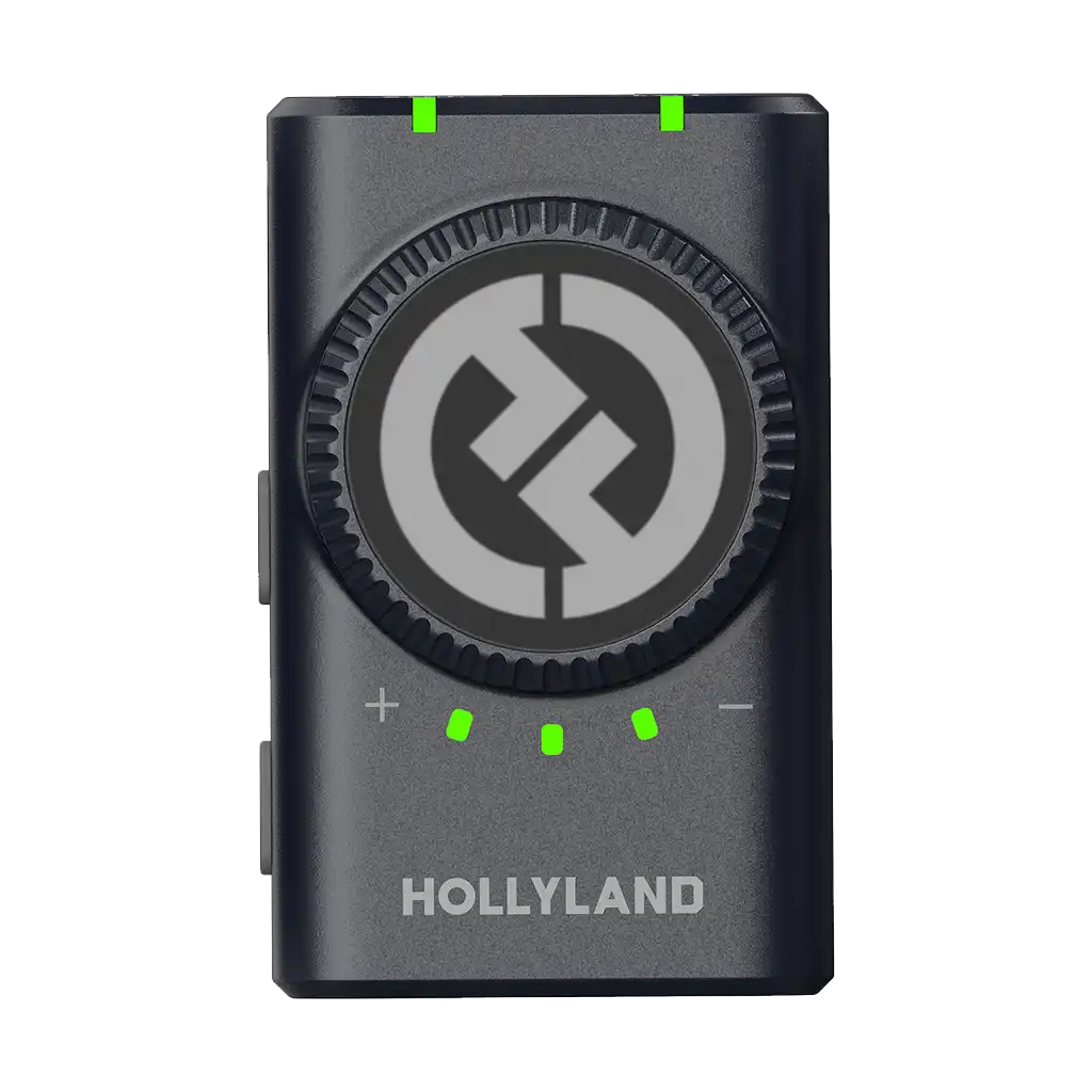 Hollyland LARK M2 DUO 2-Person Wireless Combo Microphone System (2.4 GHz, Shine Charcoal)