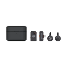 Hollyland LARK M2S Mini Combo 2-Person Wireless Microphone System for Cameras and Mobile Devices (2.4 GHz, Space Gray)