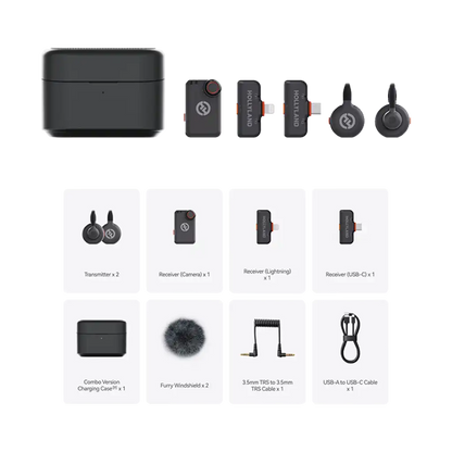 Hollyland LARK M2S Ultimate Combo 2-Person Wireless Microphone