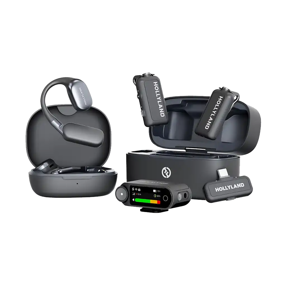 Hollyland LARK MAX 2 Ultimate Combo two-person wireless microphone system in Space Grey