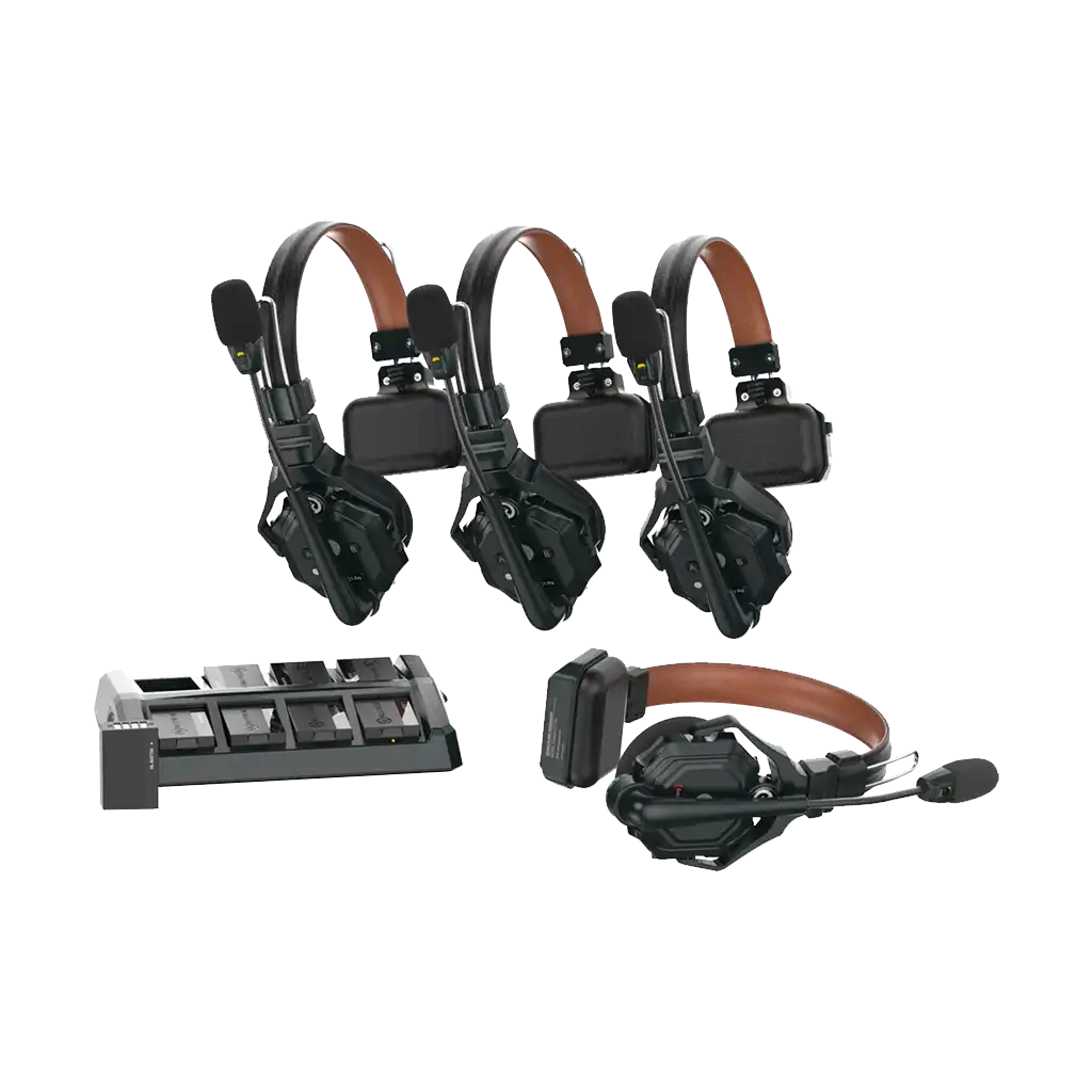 Hollyland Solidcom C1 Pro-4S Full-Duplex ENC Wireless Intercom System with 4 Headsets (1.9 GHz)