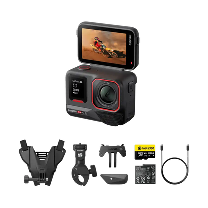 Insta360 Ace Pro 2 Action Camera Dual Battery Motorcycle Bundle