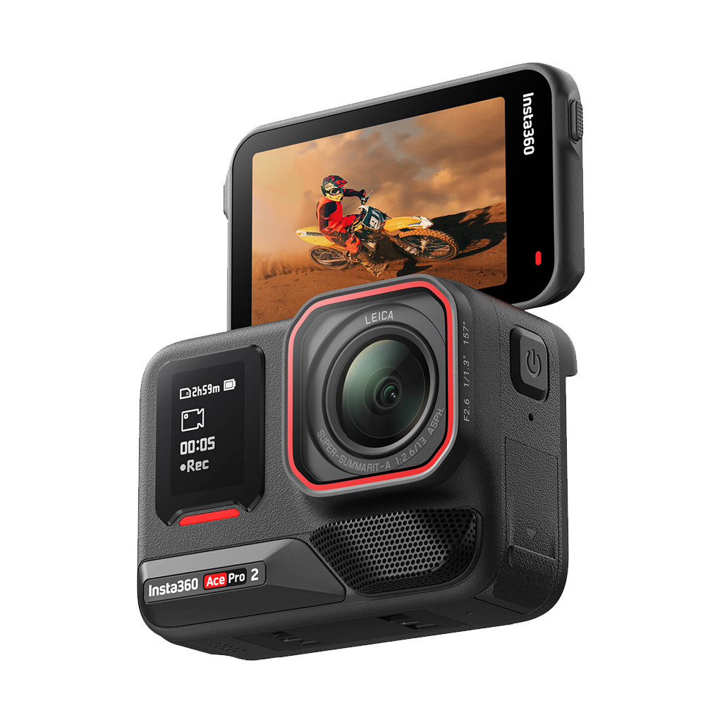 Insta360 Ace Pro 2 Action Camera Dual Battery Motorcycle Bundle