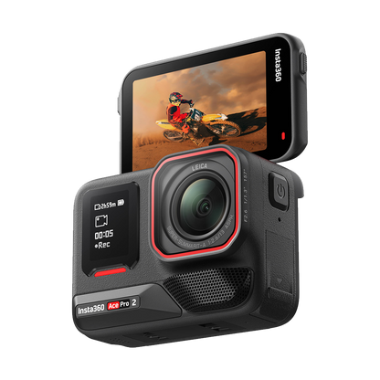 Insta360 Ace Pro 2 Action Camera Dual Battery Motorcycle Bundle