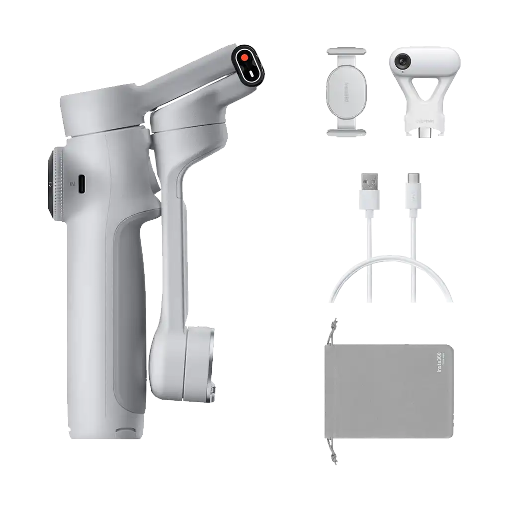 Insta360 Flow 2 AI Tracker Bundle (Stone Gray)