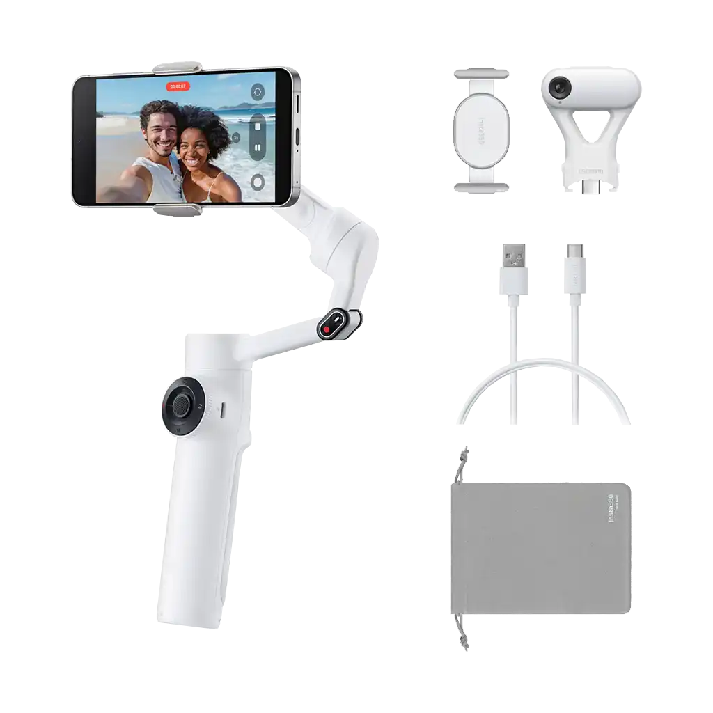 Insta360 Flow 2 AI Tracker Bundle (Summit White)