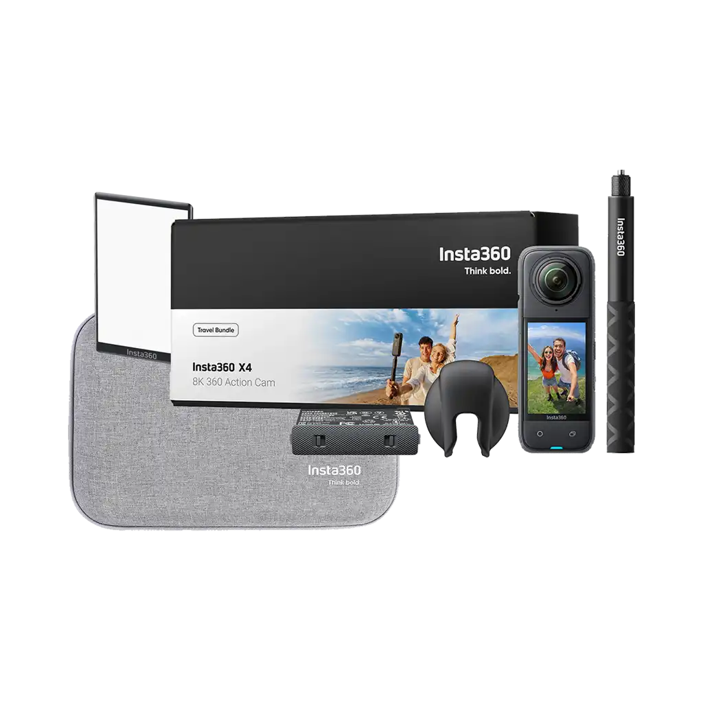 Insta360 X4 360° 8K Camera Travel Kit with FREE Insta360 Screen Protector and Carry Case (Valued at R1,160)