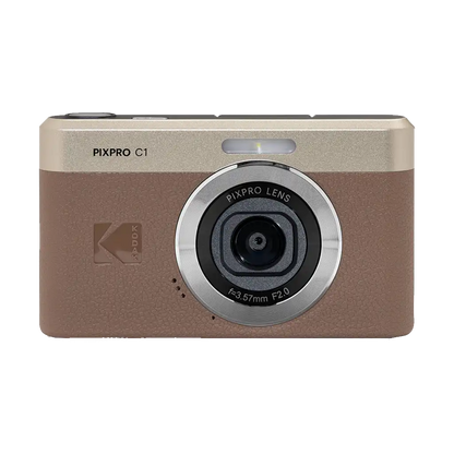 Kodak PIXPRO C1 Compact Digital Camera (Brown)