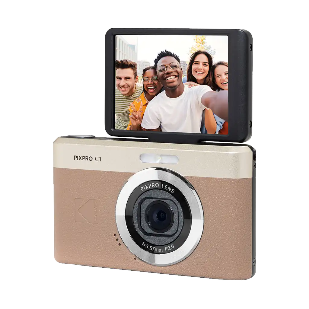 Kodak PIXPRO C1 Compact Digital Camera (Brown)