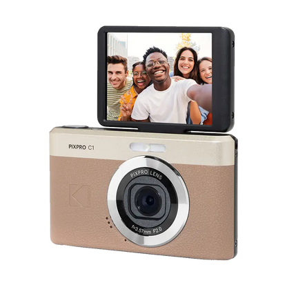Kodak PIXPRO C1 Compact Digital Camera (Brown)