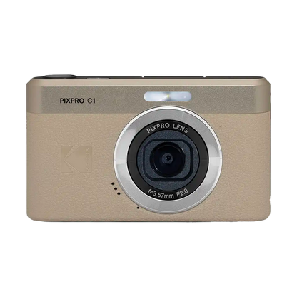 Kodak PIXPRO C1 Compact Digital Camera (Tan)