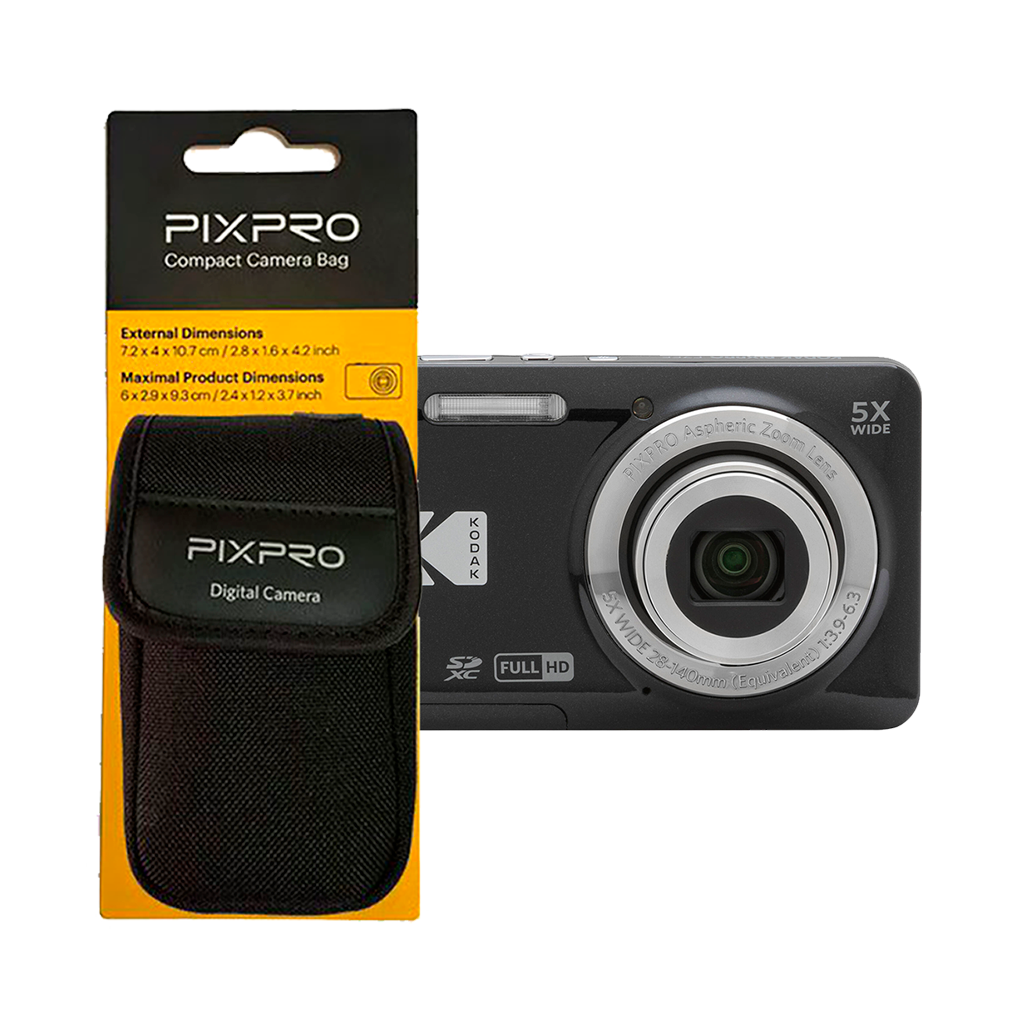 Kodak PIXPRO FZ55 Digital Camera (Black) with FREE PIXPRO Compact Camera Case