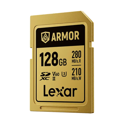 Lexar 128GB ARMOR GOLD UHS-II SDXC Memory Card