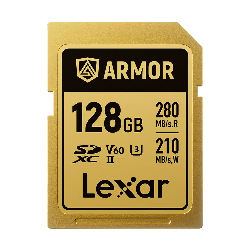 Lexar 128GB ARMOR GOLD UHS-II SDXC Memory Card