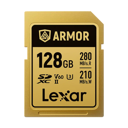 Lexar 128GB ARMOR GOLD UHS-II SDXC Memory Card