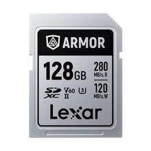Lexar 128GB ARMOR UHS-II SDXC Memory Card (280 MB/s, SILVER PRO Series)