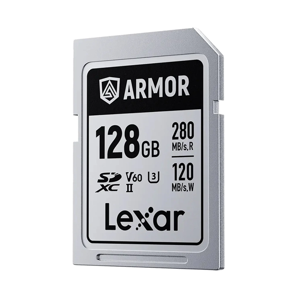 Lexar 128GB ARMOR UHS-II SDXC Memory Card (280 MB/s, SILVER PRO Series)