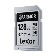 Lexar 128GB ARMOR UHS-II SDXC Memory Card (280 MB/s, SILVER PRO Series)