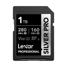 Lexar 1TB Professional UHS-II SDXC Memory Card (280MB/s, SILVER PRO Series)