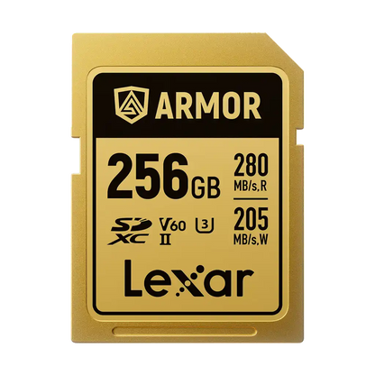Lexar 256GB ARMOR GOLD UHS-II SDXC Memory Card