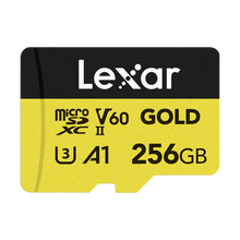 Lexar 256GB Professional UHS-II microSDXC Memory Card (GOLD Series)